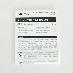 SIGMA 28-70mm F2.8 DG DN ｜Contemporary[ソニーE用]
