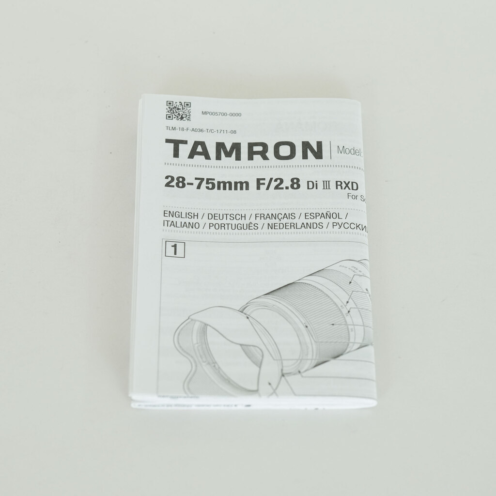 TAMRON 28-75mm F/2.8 Di III RXD (Model A036) [ソニーE用]