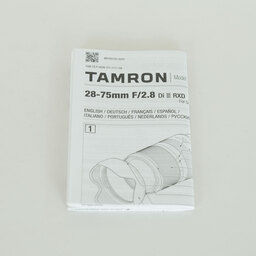 TAMRON 28-75mm F/2.8 Di III RXD (Model A036) [ソニーE用]