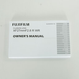 FUJIFILM XF27mmF2.8 R WR