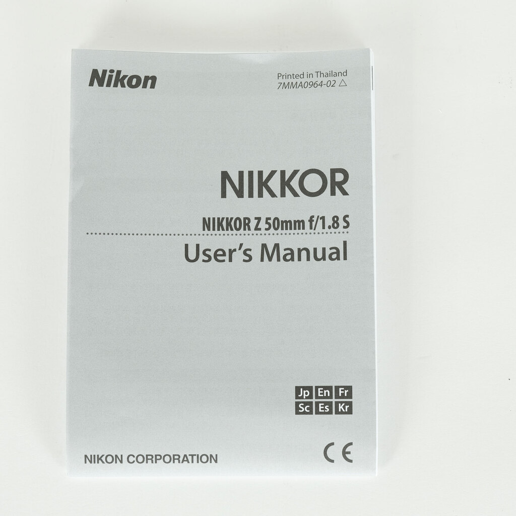 Nikon NIKKOR Z 50mm f/1.8 S