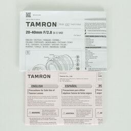 TAMRON 20-40mm F/2.8 Di III VXD(Model A062) [ソニーE用]