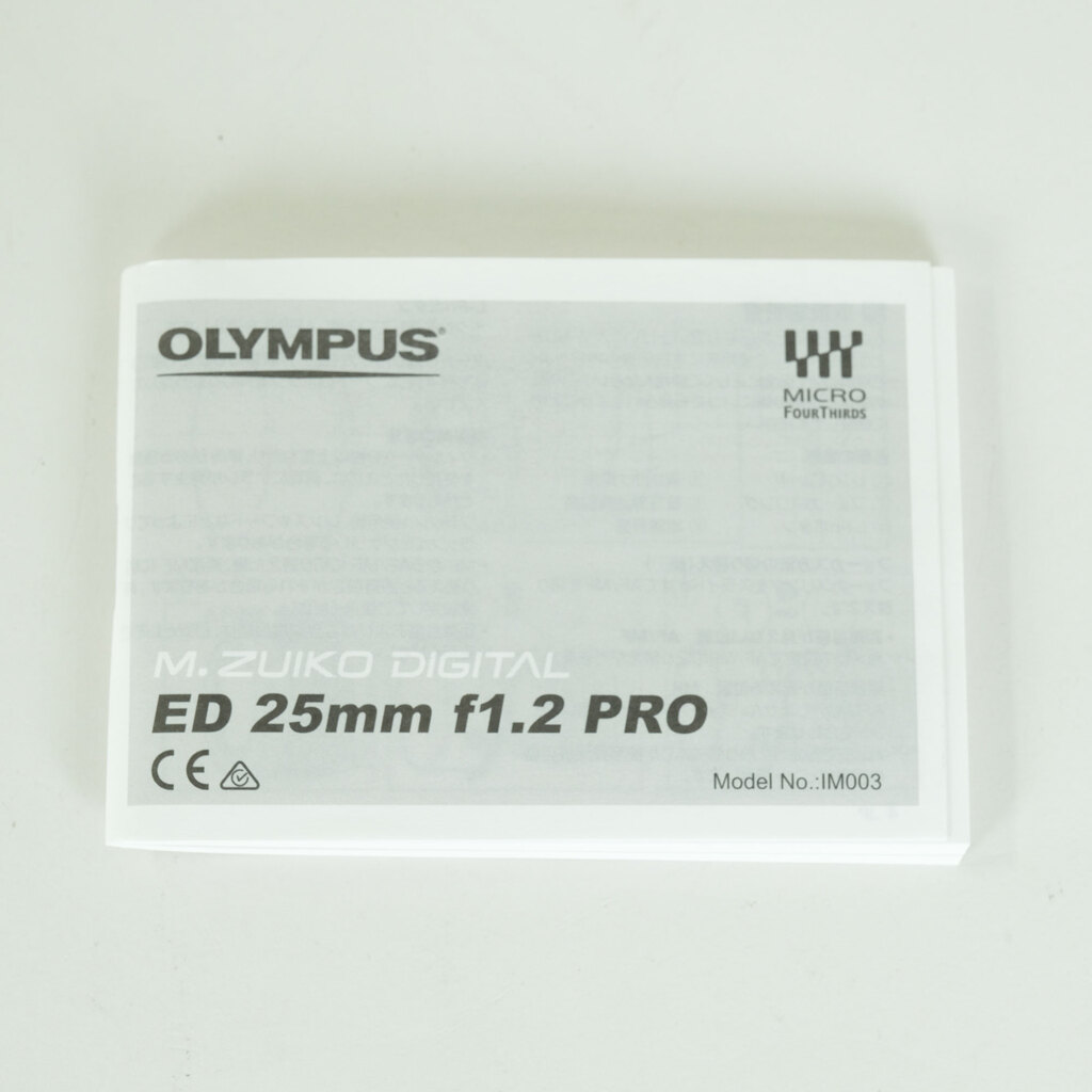 OLYMPUS M.ZUIKO DIGITAL ED 25mm F1.2 PRO