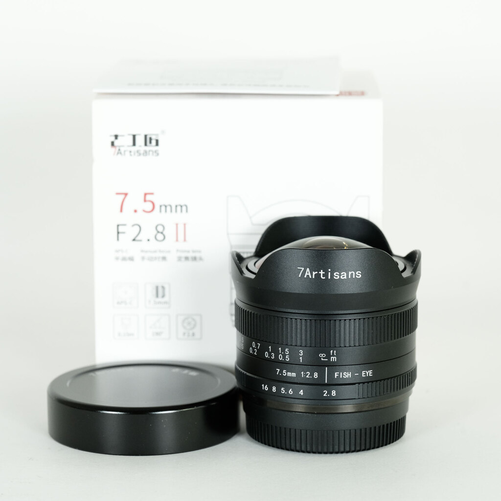 七工匠 7Artisans 7.5mm F2.8 Fish-eye II (フジフイルムX用) ブラック
