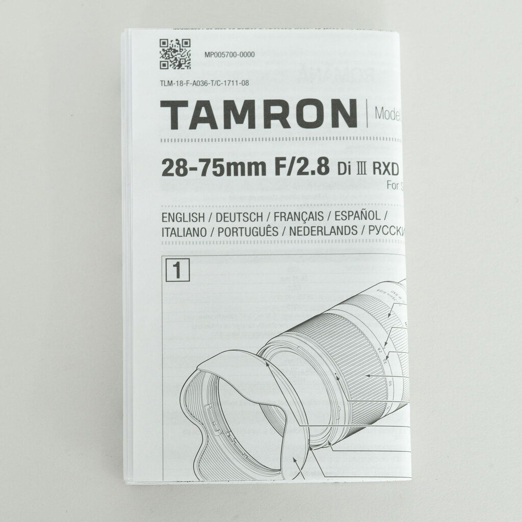 TAMRON 28-75mm F/2.8 Di III RXD (Model A036) [ソニーE用]