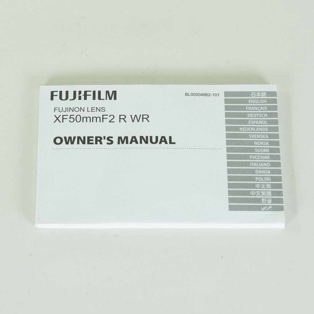 FUJIFILM XF50mmF2 R WR