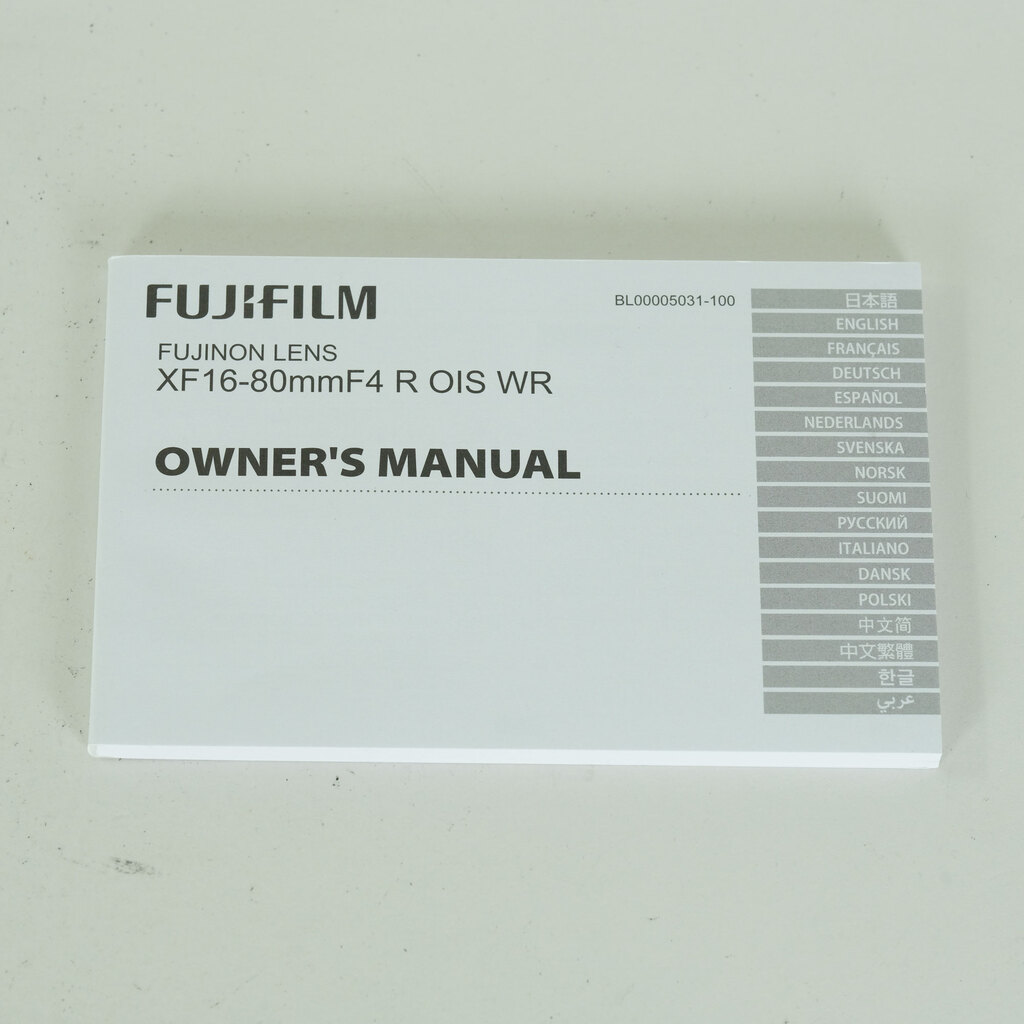 FUJIFILM XF16-80mmF4 R OIS WR