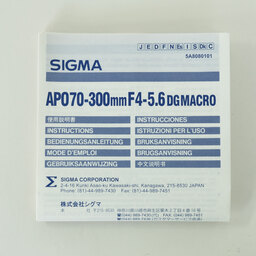 SIGMA APO 70-300mm F4-5.6 DG MACRO [ペンタックスK用]
