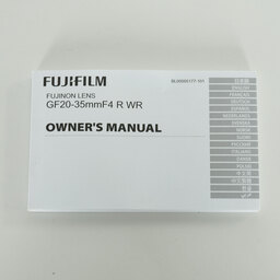 FUJIFUILM GF20-35mmF4 R WR