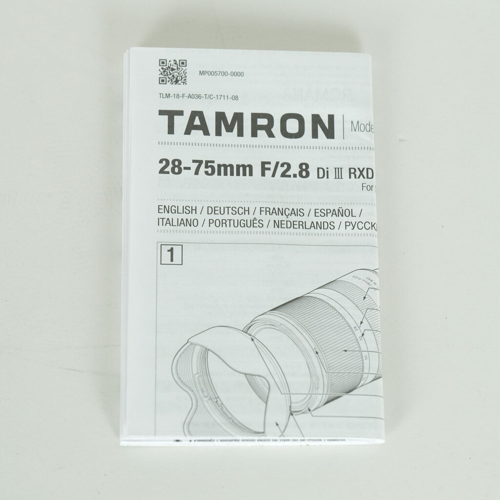 TAMRON 28-75mm F/2.8 Di III RXD (Model A036) [ソニーE用]