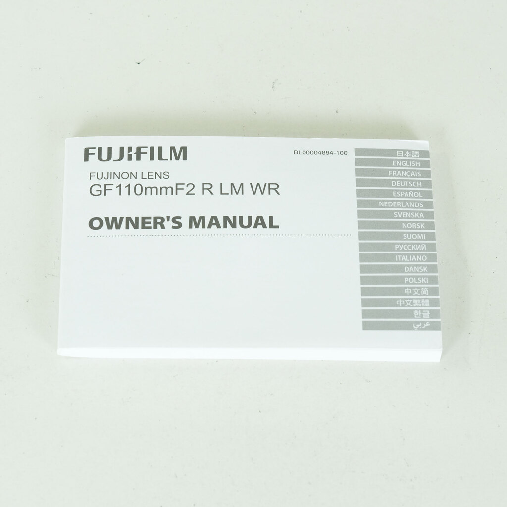 FUJIFILM GF110mmF2 R LM WR