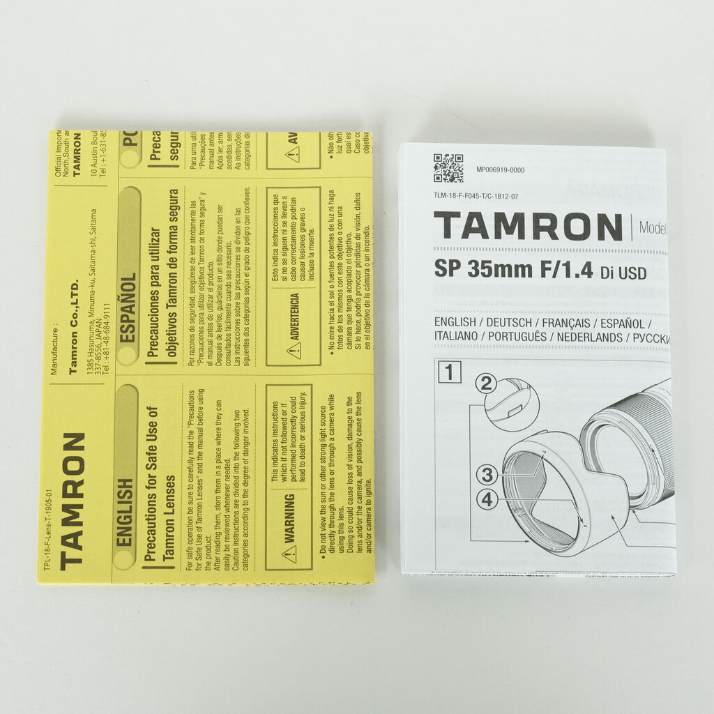 TAMRON SP 35mm F/1.4 Di USD（Model F045） [キヤノン用]