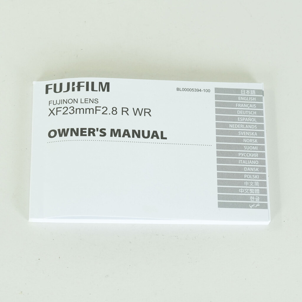 FUJIFILM XF23mmF2.8 R WR