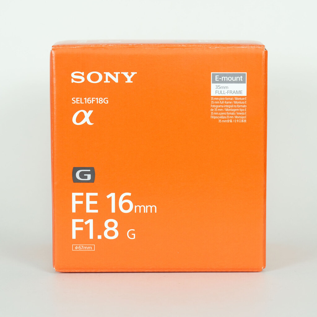 SONY FE 16mm F1.8 G SEL16F18G SONY FE 16mm F1.8 G SEL16F18G