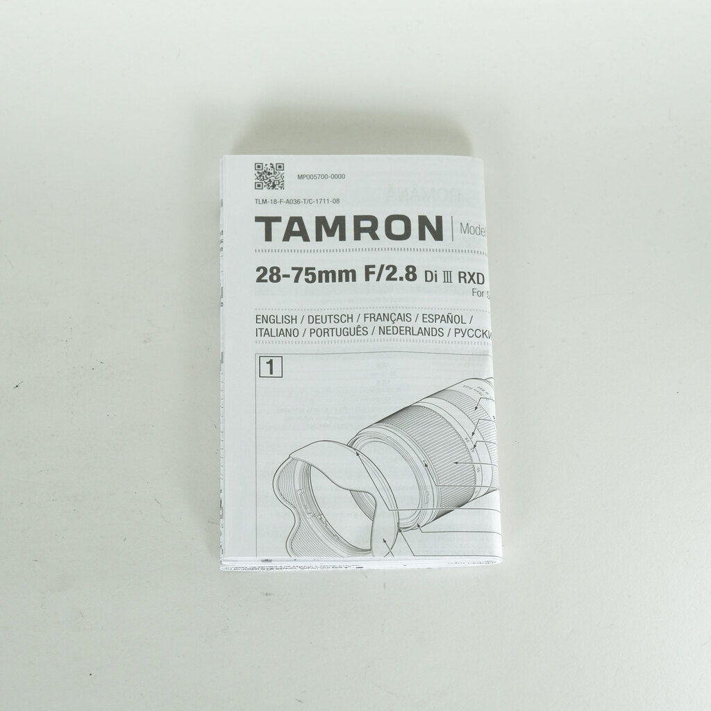 TAMRON 28-75mm F/2.8 Di III RXD (Model A036) [ソニーE用]