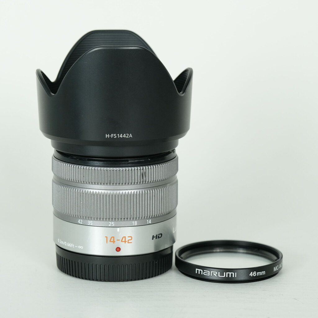 Panasonic LUMIX G VARIO 14-42mm F3.5-5.6II ASPH. MEGA O.I.S.  �V���o�[ ?? H-FS1442A-S