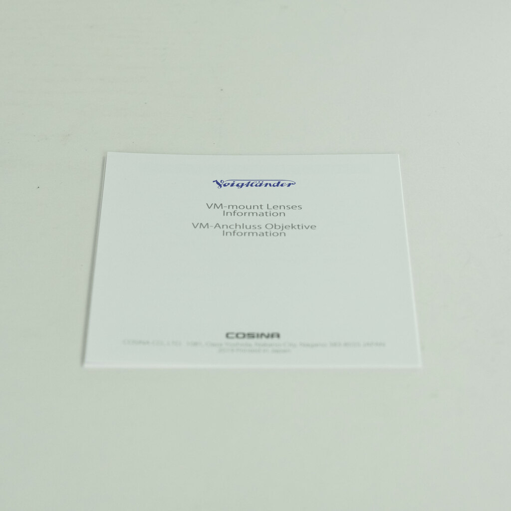 Voigtlander  NOKTON Classic 35mm F1.4 SC VM [ライカM用]