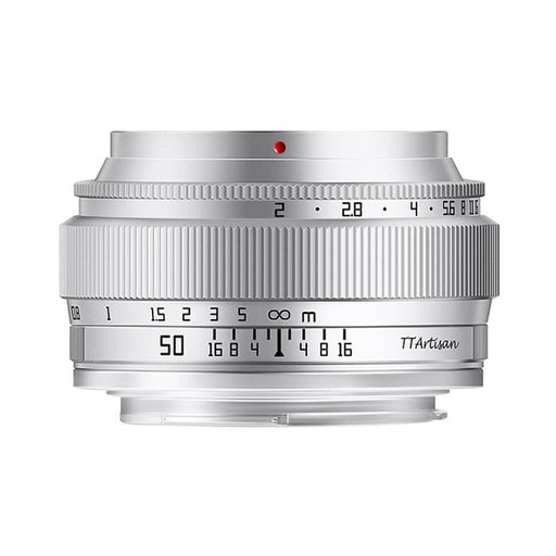 銘匠光学 TTArtisan 50mm F2 (マイクロフォーサーズ用) シルバー