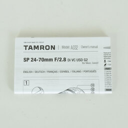 TAMRON SP 24-70mm F/2.8 Di VC USD G2（Model A032）[キヤノンEF用]