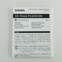 SIGMA 28-70mm F2.8 DG DN ｜Contemporary[ソニーE用]