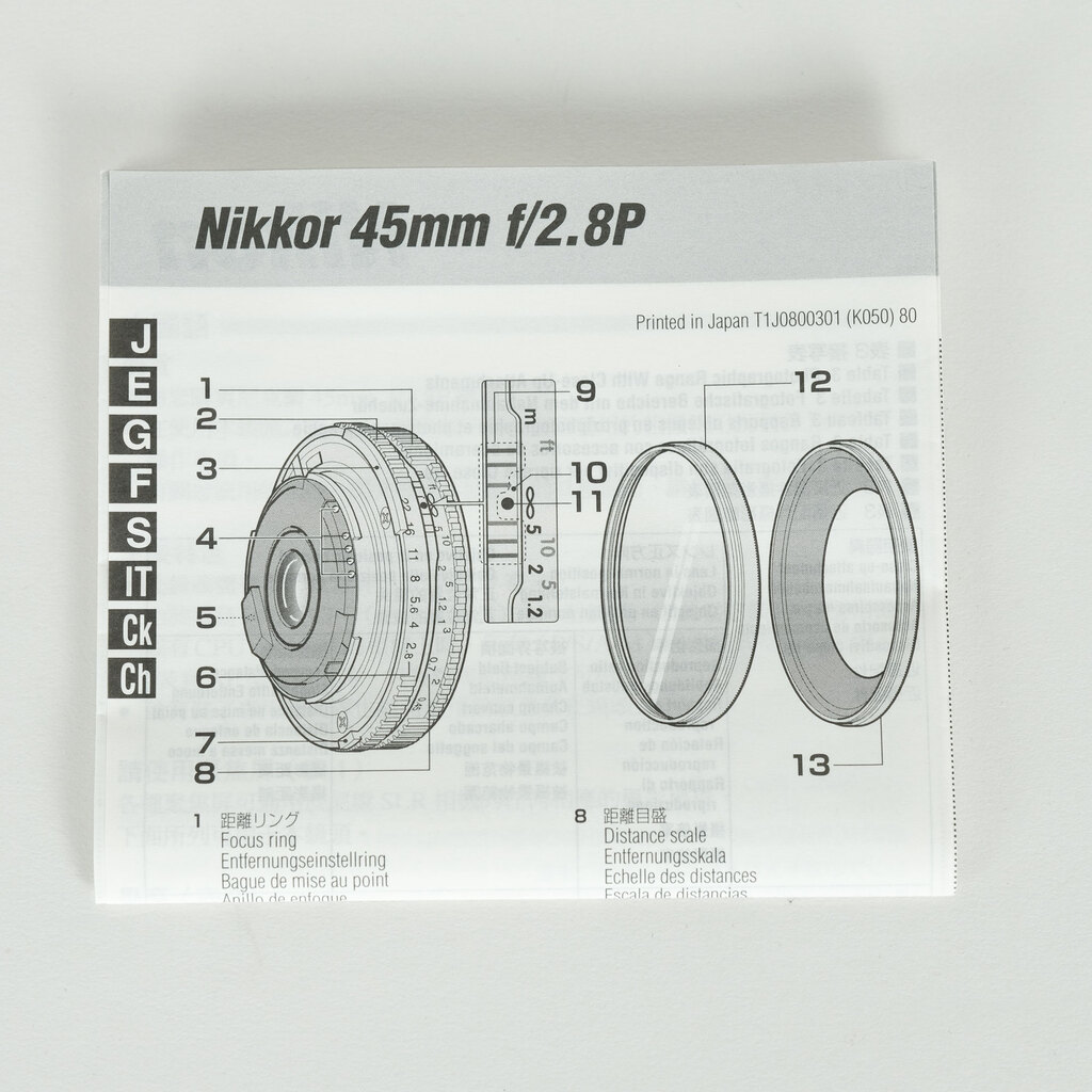 Nikon Ai Nikkor 45mm F2.8P Nikon Ai Nikkor 45mm F2.8P