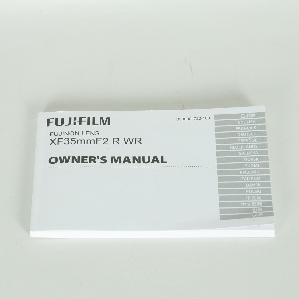 FUJIFILM XF35mmF2 R WR