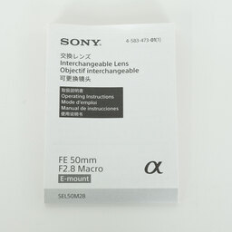SONY FE 50mm F2.8 Macro SEL50M28 SONY FE 50mm F2.8 Macro SEL50M28