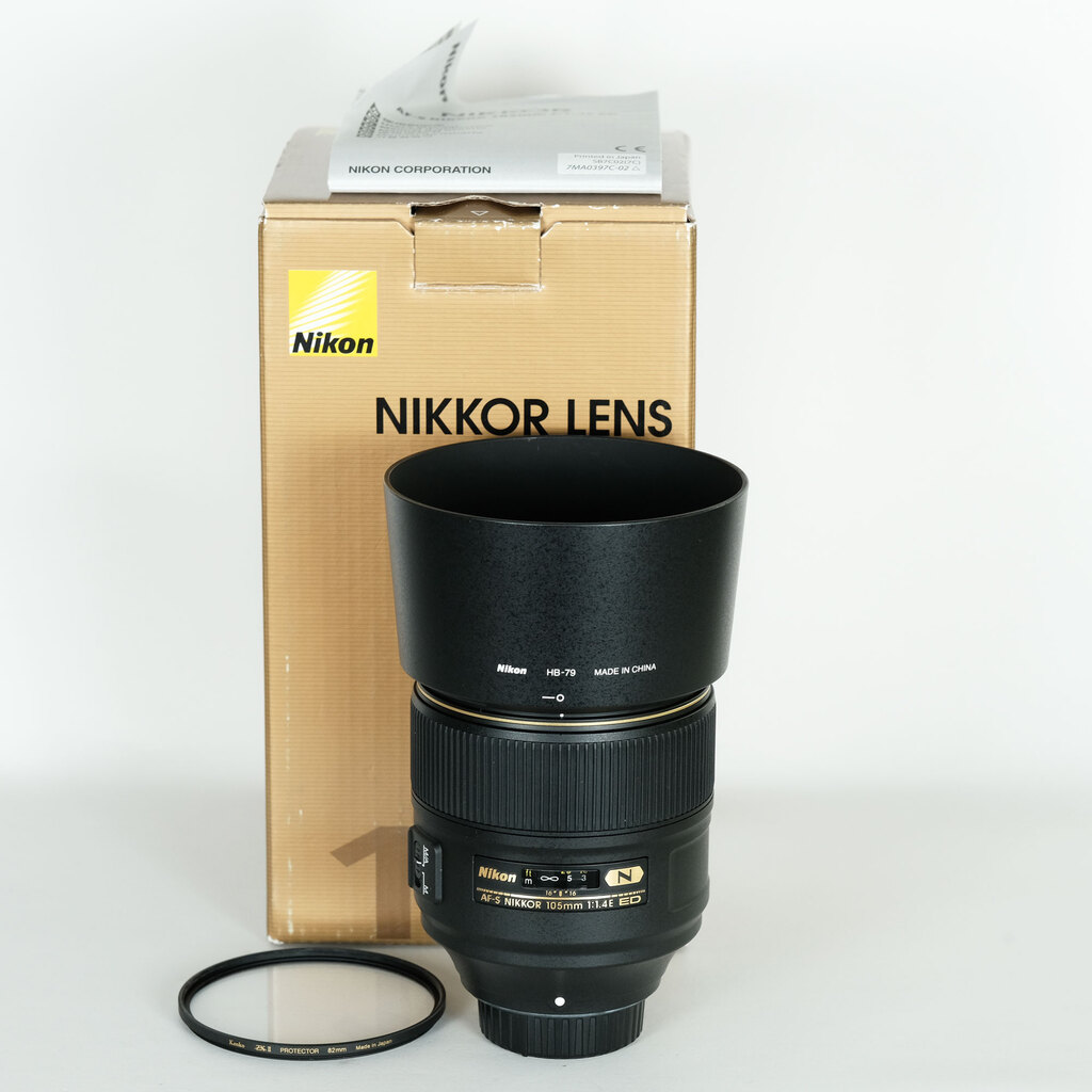 AF-S NIKKOR 105mm f/1.4E ED フィルター付き　美品 Amazon.com : NIKON AF-S NIKKOR 105mm f/1.4E ED