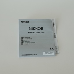 Nikon NIKKOR Z 28mm f/2.8