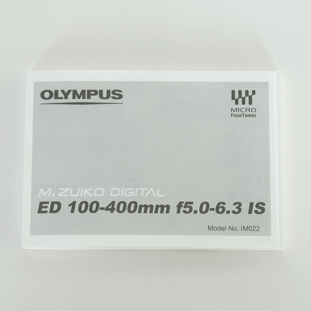 OLYMPUS M.ZUIKO DIGITAL ED 100-400mm F5.0-6.3 IS OLYMPUS M.ZUIKO DIGITAL ED 100-400mm F5.0-6.3 IS