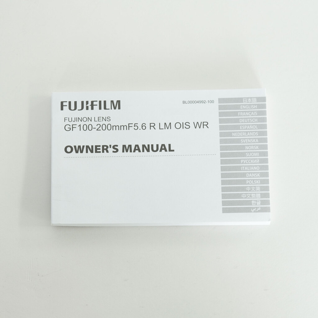 FUJIFILM GF100-200mmF5.6 R LM OIS WR FUJIFILM GF100-200mmF5.6 R LM OIS WR