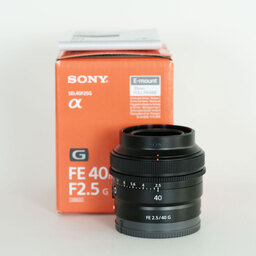 SONY FE 40mm F2.5 G SEL40F25G SONY FE 40mm F2.5 G SEL40F25G