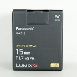 Panasonic LEICA DG SUMMILUX 15mm F1.7 ASPH. Panasonic LEICA DG SUMMILUX 15mm F1.7 ASPH.