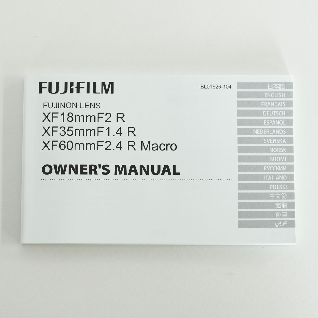 FUJIFILM XF18mmF2 R FUJIFILM XF18mmF2 R