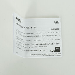 PENTAX smc PENTAX-DA 35mmF2.4AL PENTAX smc PENTAX-DA 35mmF2.4AL