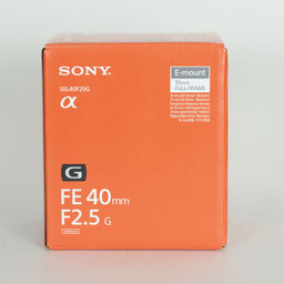 SONY FE 40mm F2.5 G SEL40F25G SONY FE 40mm F2.5 G SEL40F25G