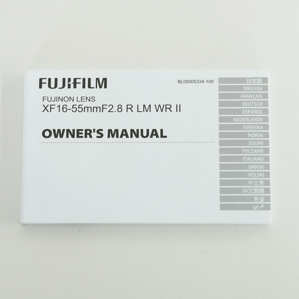 FUJIFILM XF16-55mmF2.8 R LM WR II FUJIFILM XF16-55mmF2.8 R LM WR II