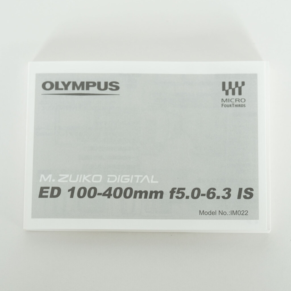 OLYMPUS M.ZUIKO DIGITAL ED 100-400mm F5.0-6.3 IS OLYMPUS M.ZUIKO DIGITAL ED 100-400mm F5.0-6.3 IS