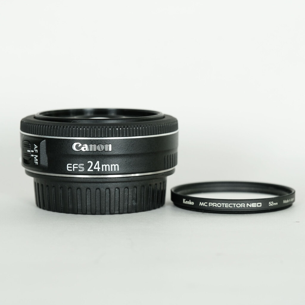 canon EF-S24mm F2.8 STM 美品(レンズフィルター付き) 新品)Canon (キヤノン) EF-S24mm F2.8 STM（商品ID