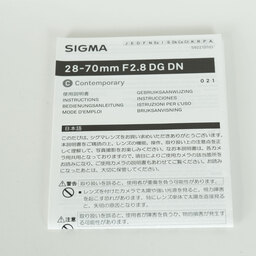 SIGMA 28-70mm F2.8 DG DN ｜Contemporary[ソニーE用]