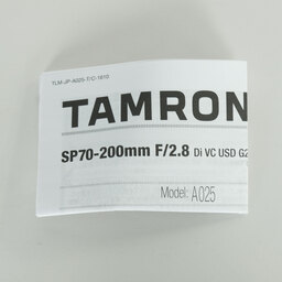 TAMRON SP 70-200mm F/2.8 Di VC USD G2（Model A025）[キヤノン用]