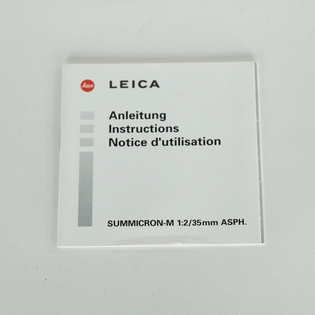 LEICA ズミクロン M f2/35mm ASPH. ブラック LEICA ズミクロン M f2/35mm ASPH. ブラック