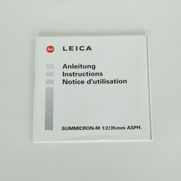 LEICA ズミクロン M f2/35mm ASPH. ブラック LEICA ズミクロン M f2/35mm ASPH. ブラック
