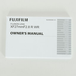 FUJIFILM XF27mmF2.8 R WR FUJIFILM XF27mmF2.8 R WR