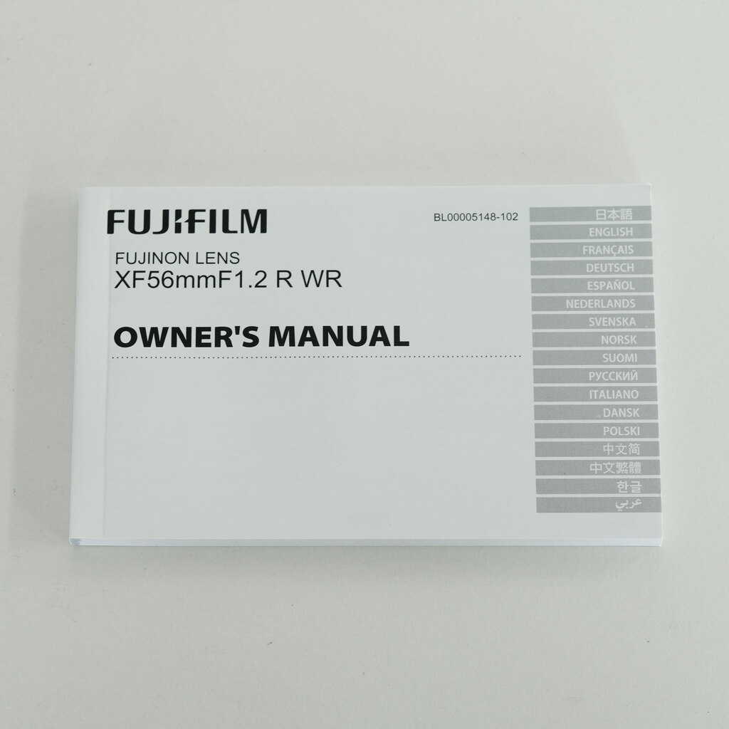 FUJIFILM XF56mmF1.2 R WR FUJIFILM XF56mmF1.2 R WR