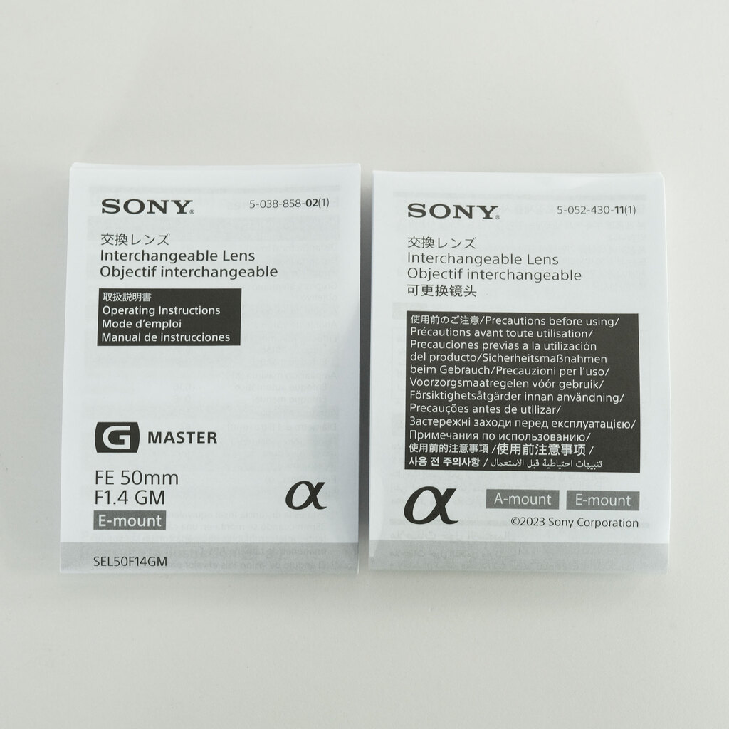 SONY FE 50mm F1.4 GM SEL50F14GM SONY FE 50mm F1.4 GM SEL50F14GM