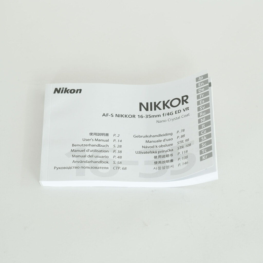 Nikon AF-S NIKKOR 16-35mm F4 G ED VR Nikon AF-S NIKKOR 16-35mm F4 G ED VR