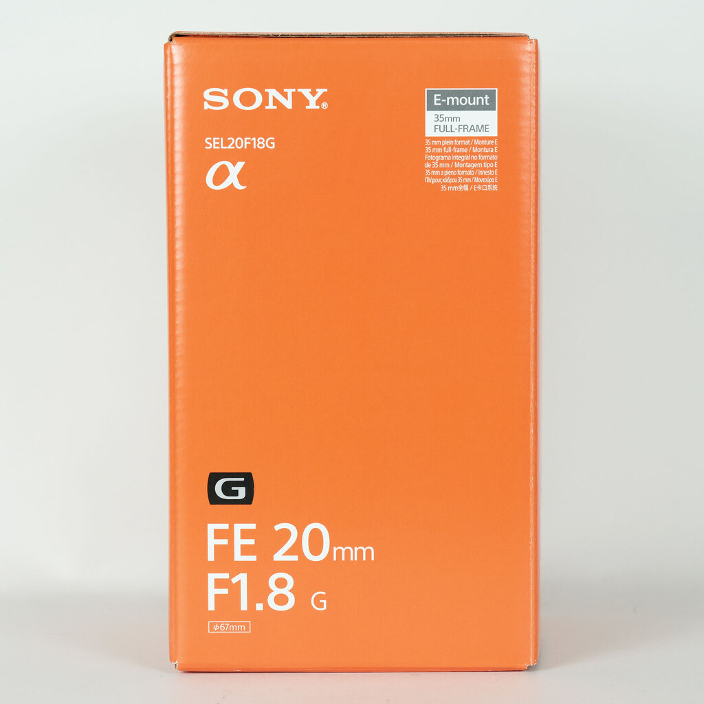 SONY FE 20mm F1.8 G SEL20F18G