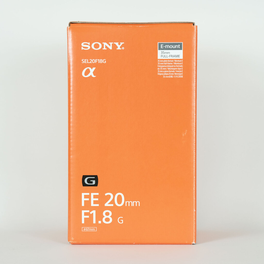 SONY FE 20mm F1.8 G SEL20F18G SONY FE 20mm F1.8 G SEL20F18G