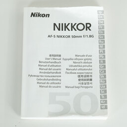 Nikon AF-S NIKKOR 50mm f/1.8G Nikon AF-S NIKKOR 50mm f/1.8G